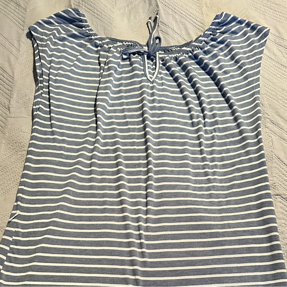 Lascana Striped Blue and White Dress